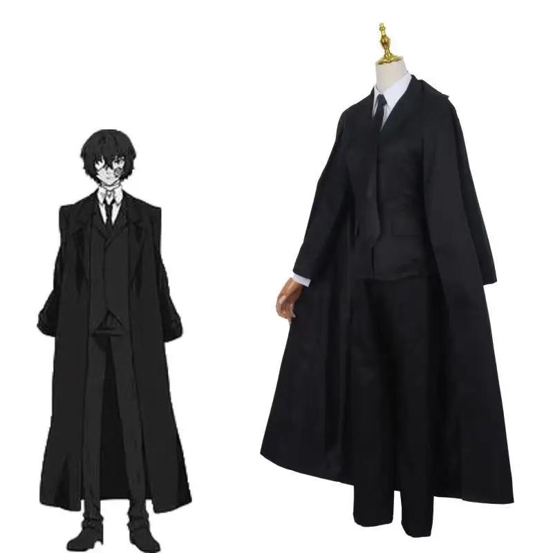 Bungou Stray Dogs Nakahara Chuuya Cosplay Anime Man Costume Wig Hat Glove Jacket Pants Female Dazai Cosplay Suit