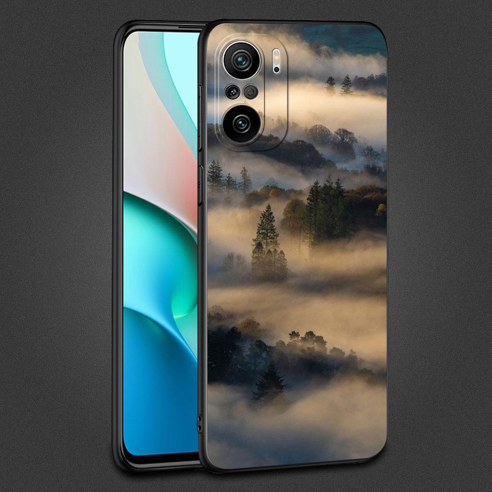 Case For Xiaomi Redmi Note 11 10 9 8 Pro 12 10C 9S 10S 11S 9A 9T 9C 10A 7 K40 8T Silicone Phone Cover Cool Mountain Peak Fundas