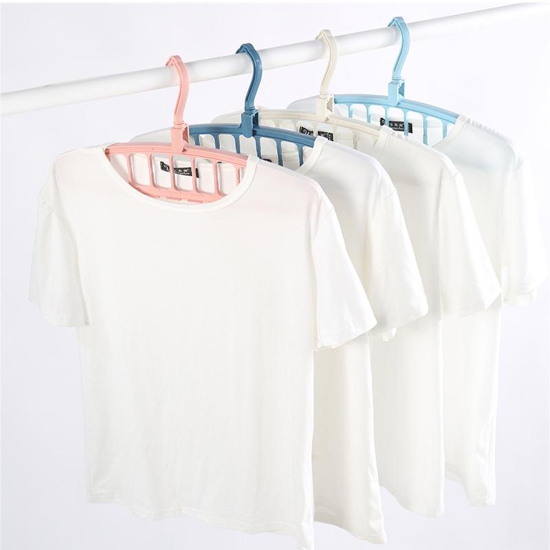 11 Hole Organizer Clothes Hanger Magic Plastic Folding Space Saving Clothes Wardrobe Storage Multifunction Rotate Drying Rack