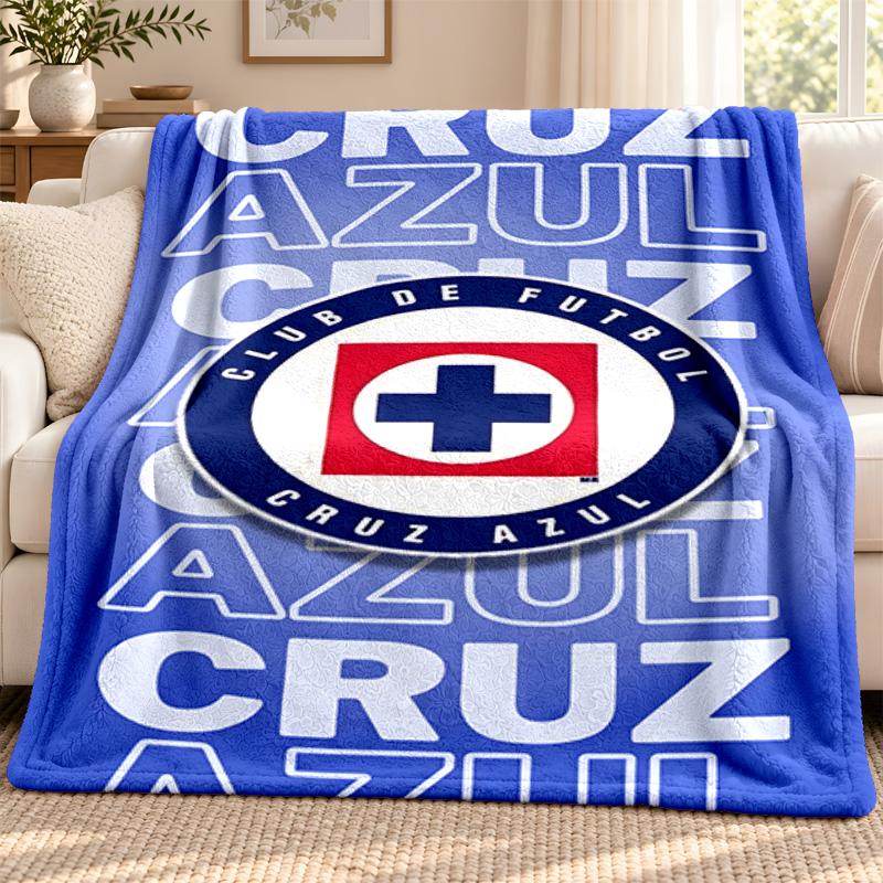 CruzAzul blanket Flannel Blanket Soft Cozy Plush Throw for Sofa Bed Lightweight Home Decoration Outdoor camping