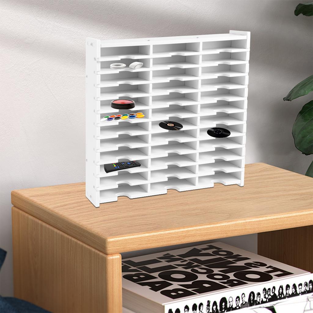 36 Slots Ink Pad Storage Shelf Mobile Phone Storage Box DVD Display Rack Media Inkpad Organizer Cds Shelves Desktop Accessories
