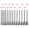 150mm Steel Socket Wrench Adapter Hex Magnetic Nut Driver Sleeve 8-19mm Chrome Vanadium Steel Socket Adapter Hand Tools Parts