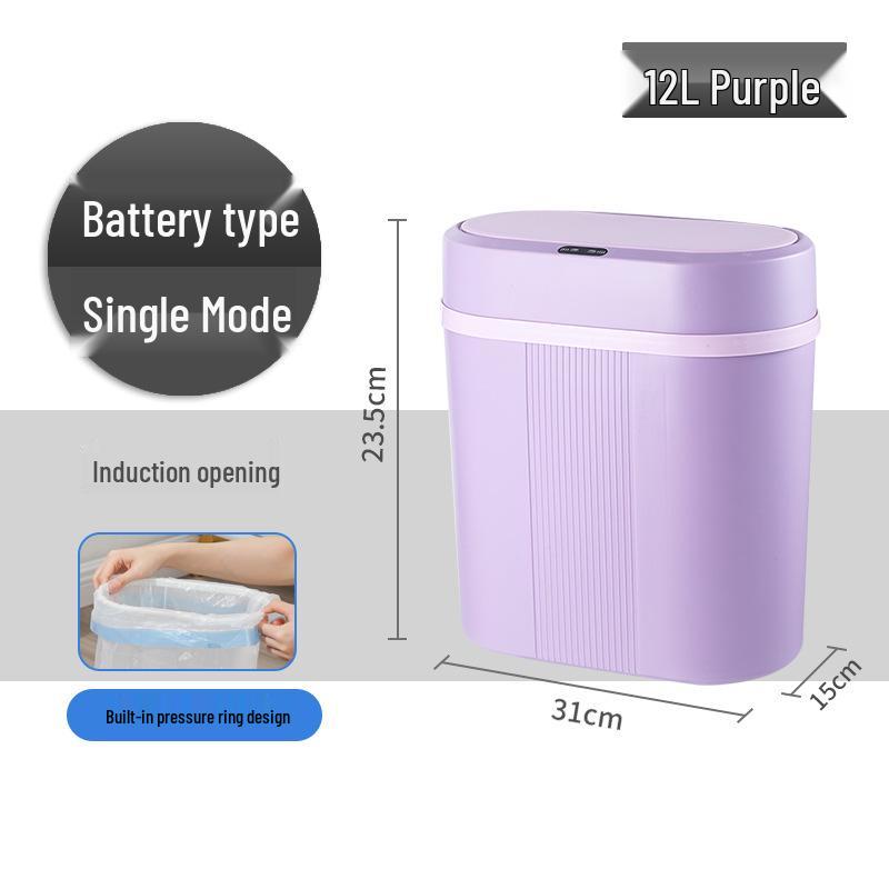 Automatic Smart Induction Trash Can for Home – Large Capacity for Living Room, Kitchen, Bathroom