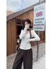 Women's Slim-Fit Lace Splicing Bow Long-Sleeve T-Shirt for Autumn