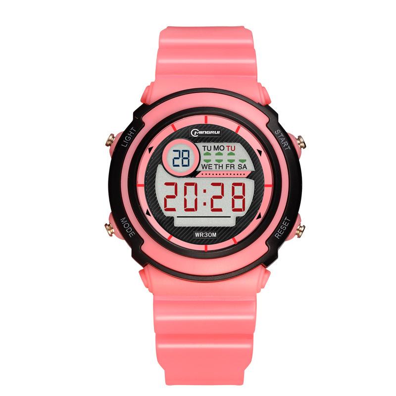 UTHAI CQ421 Children's Watch Night Light Sports LED Light up 30 meters Waterproof Multi functional Electronic Watch Clock Gift
