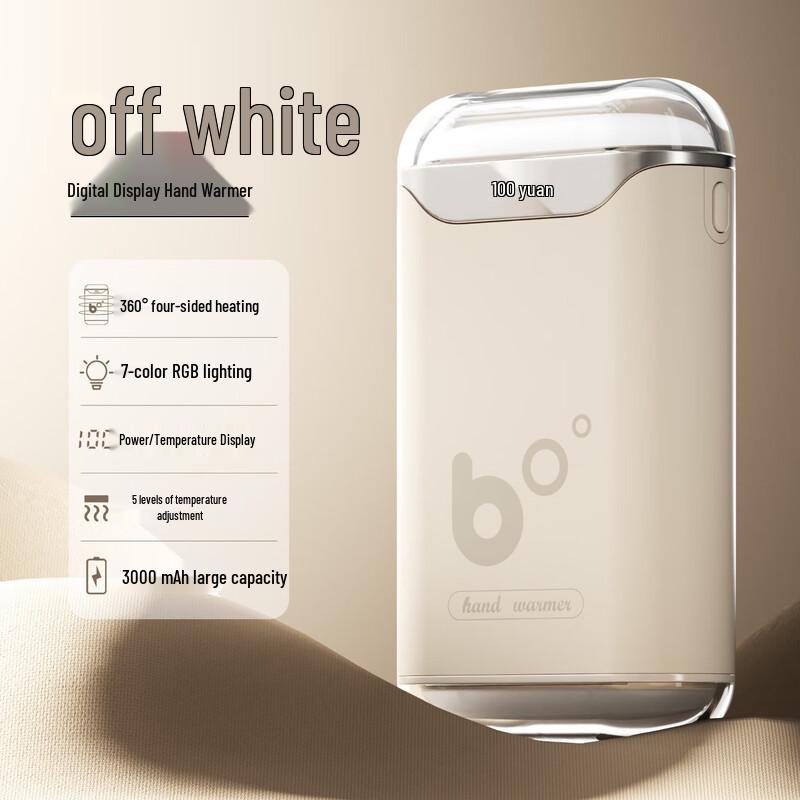 

Mini Portable USB Rechargeable Hand Warmer with Digital Display