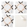 Self-Adhesive Vinyl Tiles - Office Wall Decoration Geometric Marble Patterns 20x20x20 Cm