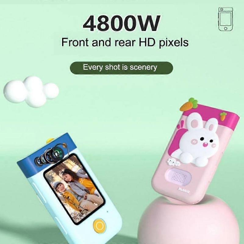 I9 2,8-Zoll-Bildschirm Cartoon Kinderhandy Kamera Spielzeug Puzzle Spiele Foto Video Kamera mit 32 GB Speicher Auto