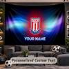 Wall Hanging Tapestry Custom NameStoke City FC Pattern Personalized Printed Fabric Wall Decor
