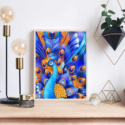 5d diy pintura diamante lindo pavão kit ponto cruz mosaico diamante bordado completo redondo quadrado broca decoração de casa
