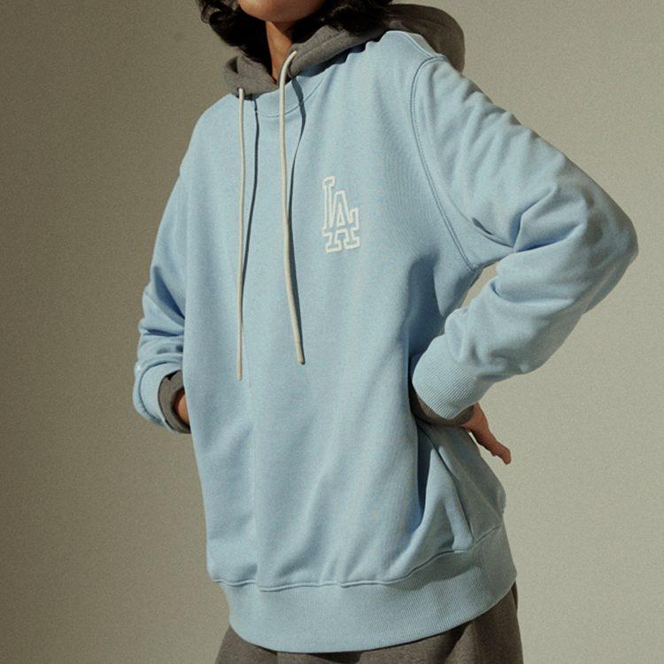 MLB Sweatshirts Unisex Light Blue Crew Neck Moderate Regular 31MT01041-07S