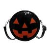 Pumpkin Cartoon Crossbody Bag - Women's Halloween Funny Shoulder Bag