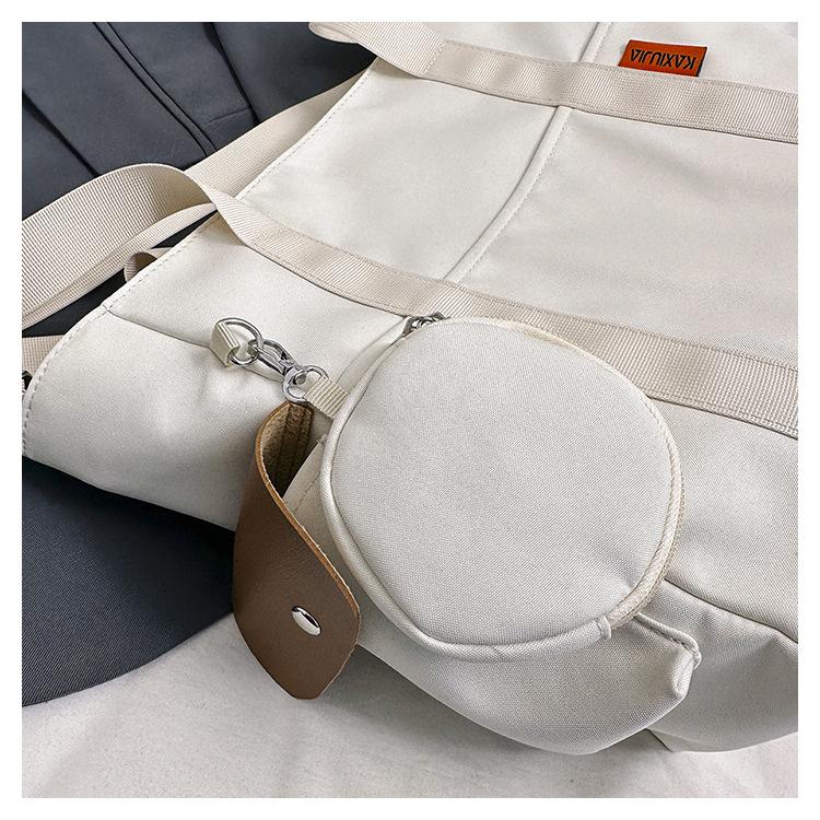 Reisetaschen-Set, leicht, große Kapazität, mit Mini-Geldbörse, wasserdichte Tragetasche für Damen, adrette Studententasche, Nylontasche