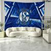 Schalke 04 Wandteppich Ästhetisches Wandbehang Gedruckter Stoffdecke Dekorative Wandteppiche für Schlafzimmer Wohnzimmer Heimdekoration