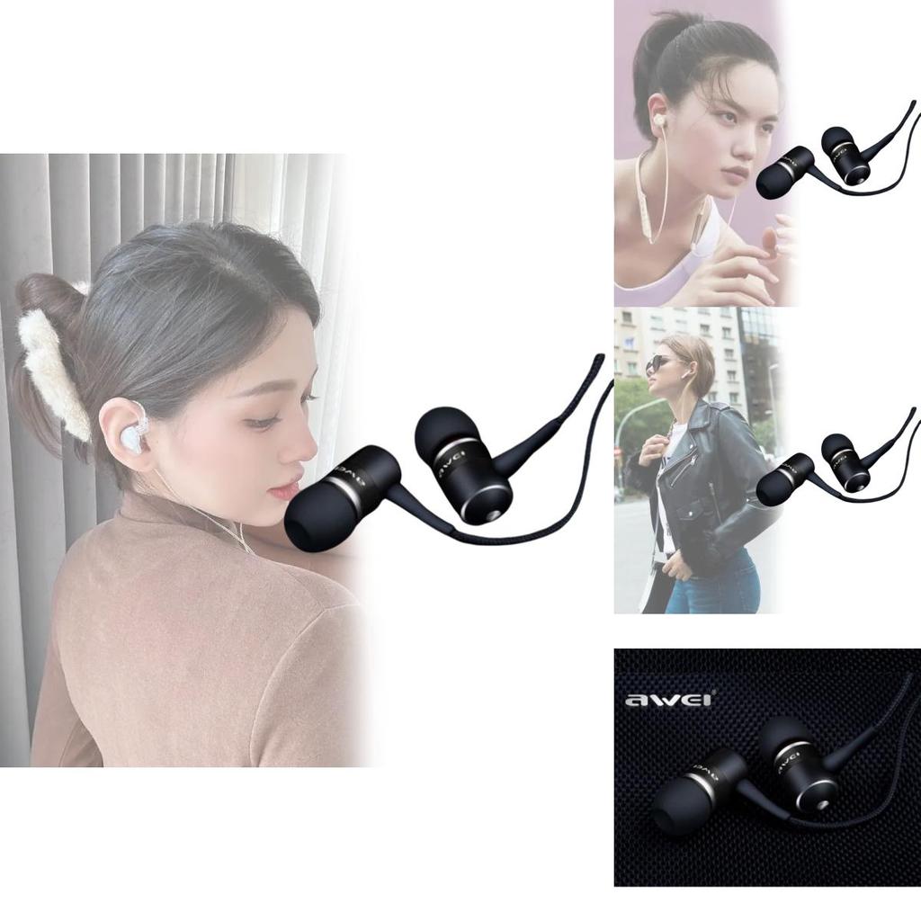 For Phones Mp3s Awei Q3 Earphone Premium Quality Super Bass Noise Isolation Headphone