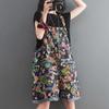 2025 Sommer Mode Print Jumpsuit Shorts Damen Lässig Locker Denim Short Pans Weiblich