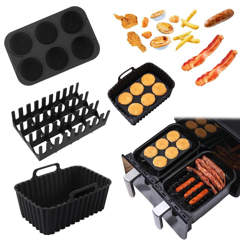 Прямоугольный силиконовый набор для выпечки для аэрофритюрницы Ruhan