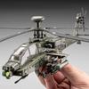 1:32 Scale AH-64 Airplane Model Toy Car Alloy Diecast Rotatable Propeller Sound Light Fighter Vehicle Models for Kids Gifts