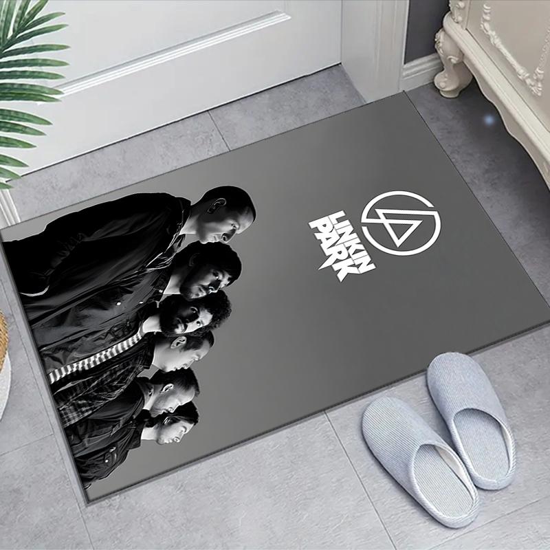 1pc Linkin Park1 Design Area Rug - Non-Slip, Soft & Cozy Floor Mat for Living Room, Bedroom, Office - Indoor/Outdoor Decorative Carpet