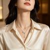 Korean Star Necklace for Women, Niche Design Everyday Clavicle Chain, Simple Gentle Atmosphere Pull Chain