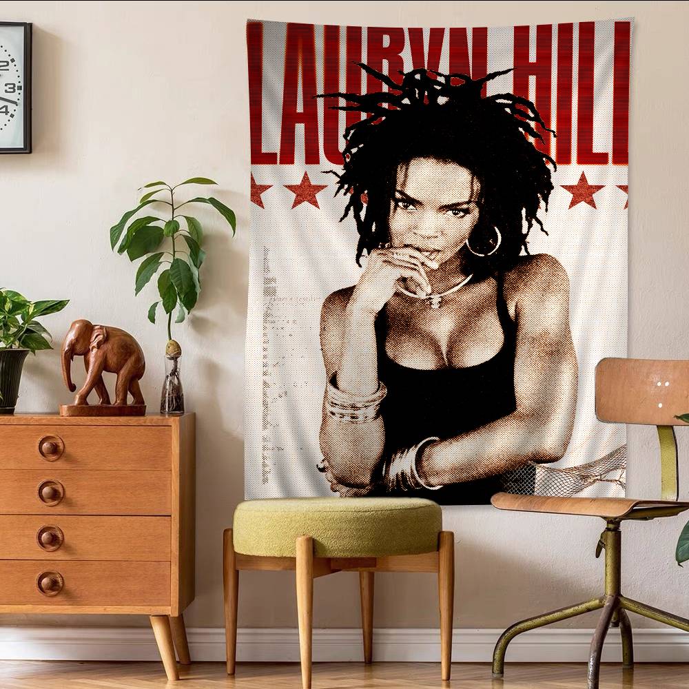 L-lauryn H-hill Anime Buntes Wandteppich Wandbehang Hängend Tarot Hippie Wandteppiche Schlafsaal Wandkunst Dekor