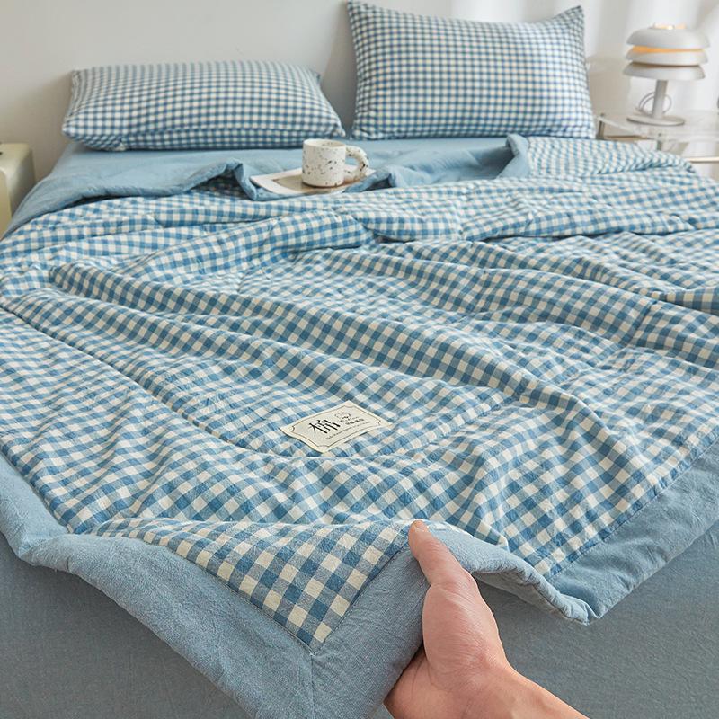 Xinjiang Bomull Luftkonditionering Sommartäcke - Sval, Klass A, Enkelt Sovsalstäcke för Studenter