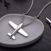 Unisex Airplane Hip Hop Pendant Necklace for Kids and Teens