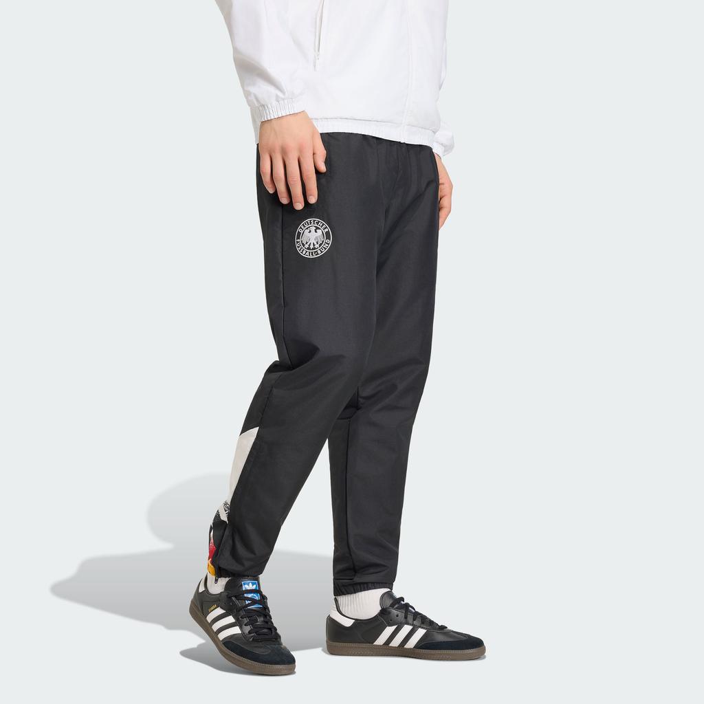 Adidas Knitted Sweatpants Men's Black Moderate Cuffed Pants