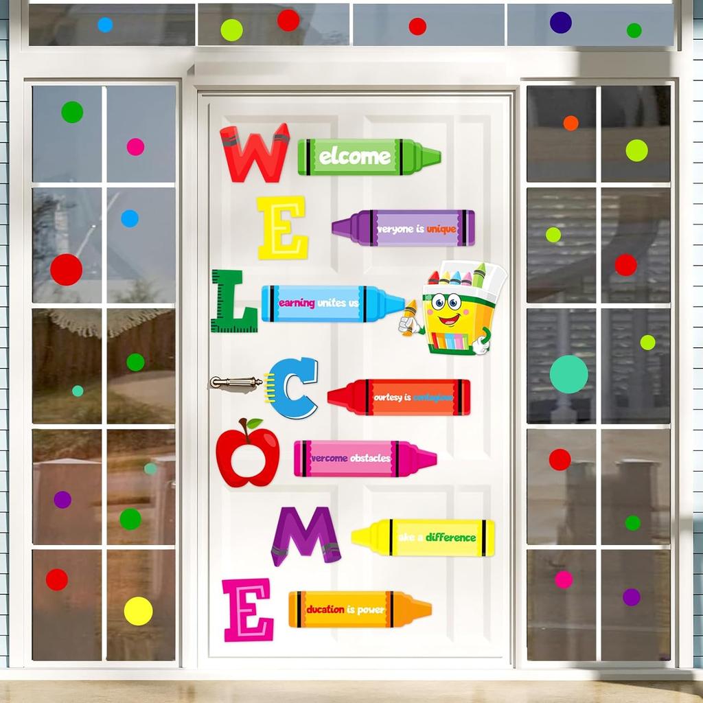 Janlaugh Growth Mindset Window Door Clings Back to School Bulletin Board Growth Mindset Classroom Decor Class Motivational Posters for First Day of