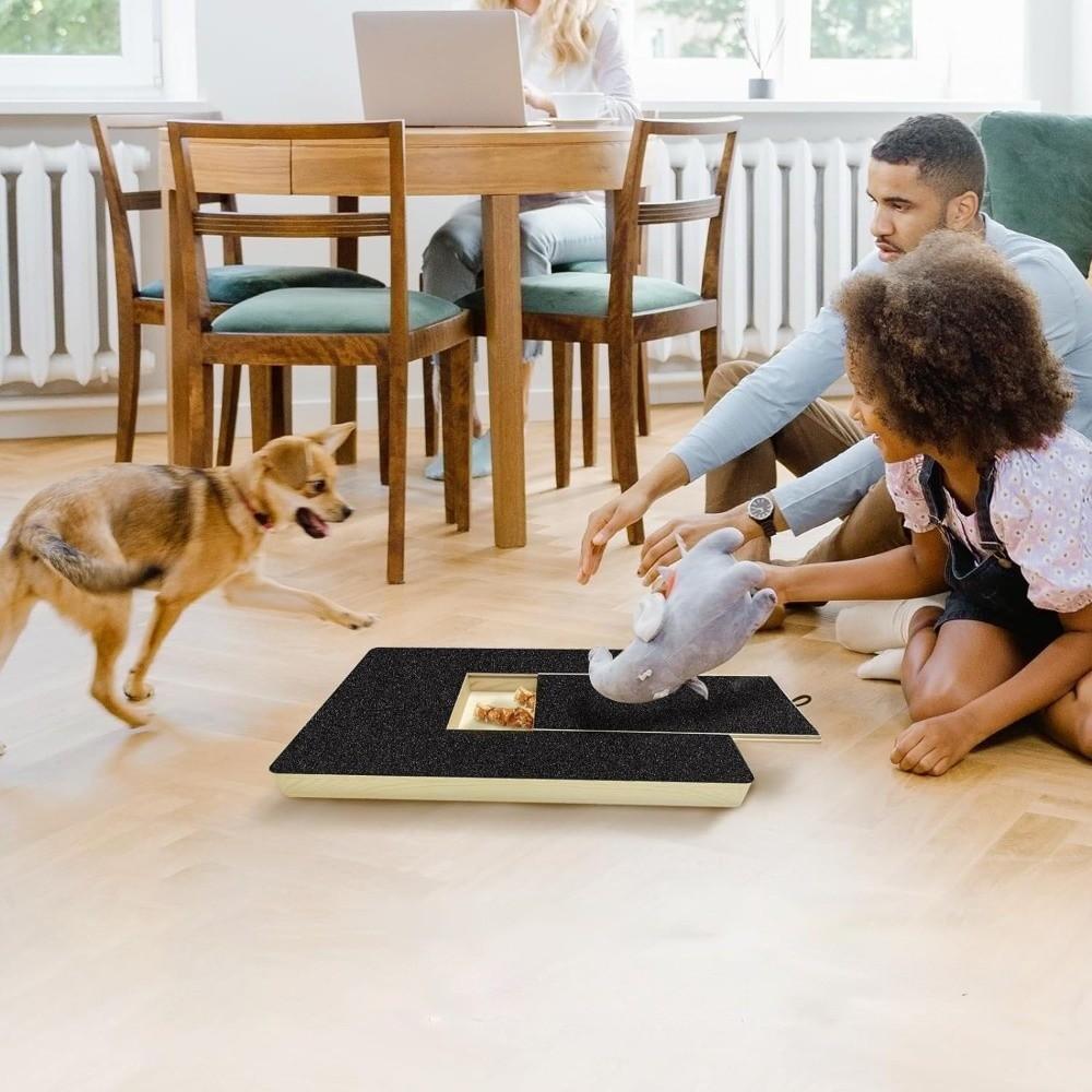 Wooden Dog Scratching Board Pull-Out Wear-resistant Pet Scratching Board Sandpaper Non-shedding Dog Nail File Board Pet Grooming