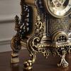 Large Creative Retro Table clock silent gear Luxury interior antiques vintage desk clock decoration and table accessories