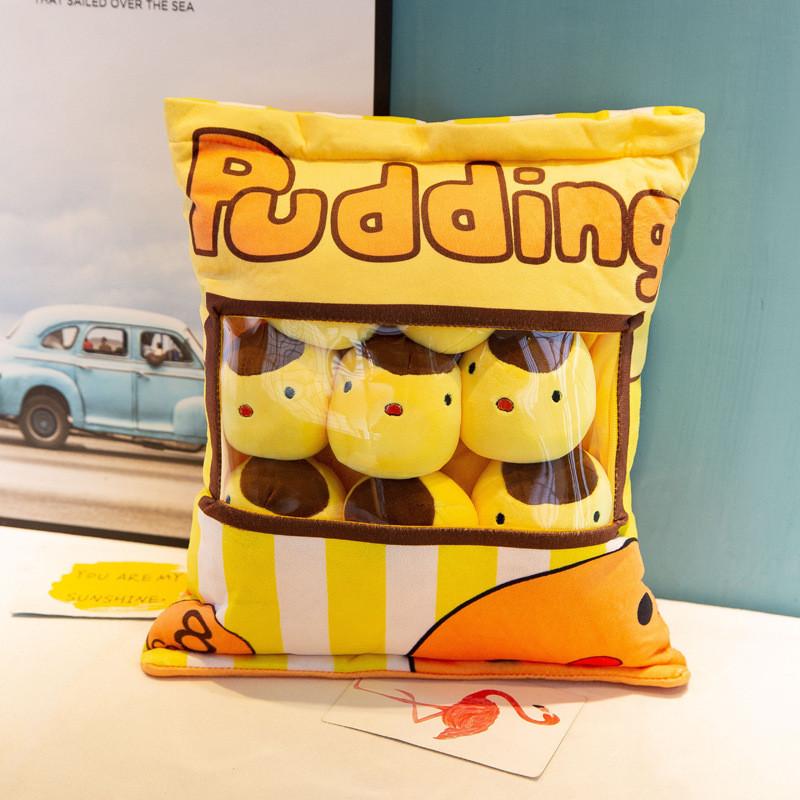 Cartoon Snack Bag Plush Pillow With Animal Shapes For Office Decor And Cozy Comfort