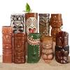 60er Typ Hawaiianische Tiki-Tasse Keramik-Cocktailgläser Bar Weinglas Dekorationen Ornamente Gläser für Getränke Personalisiertes Geschenk