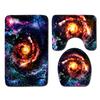 Star Bathroom Floor Mat Toilet Three-Piece Set