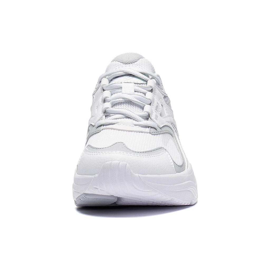 New LiNing Cushioning Anti Slip And Wear Resistant Low Top Running Shoes Women's White Gray ARXT010-2