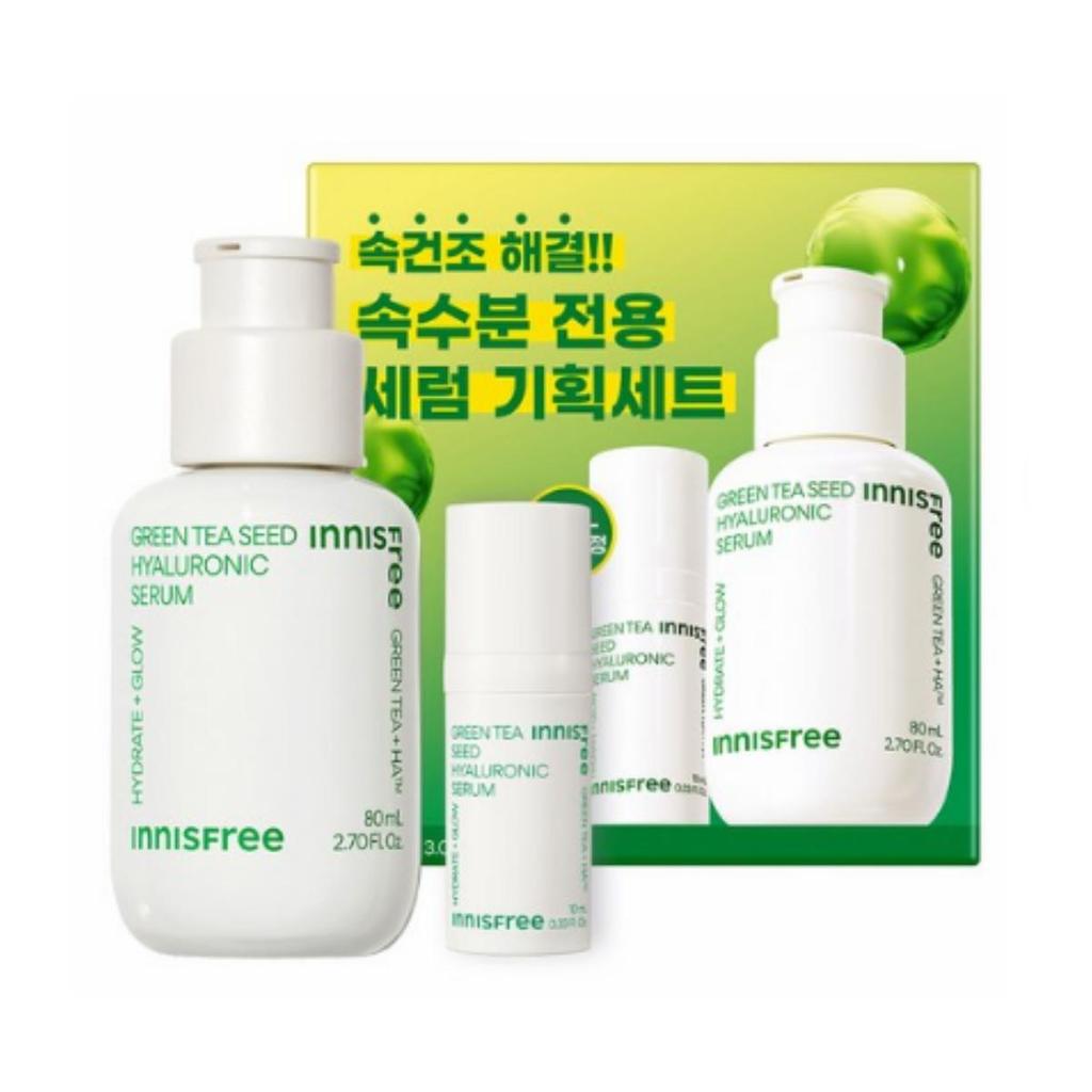 Innisfree Green Tea Seed Hyaluronic Acid Serum — 80 mL + 10 mL Set