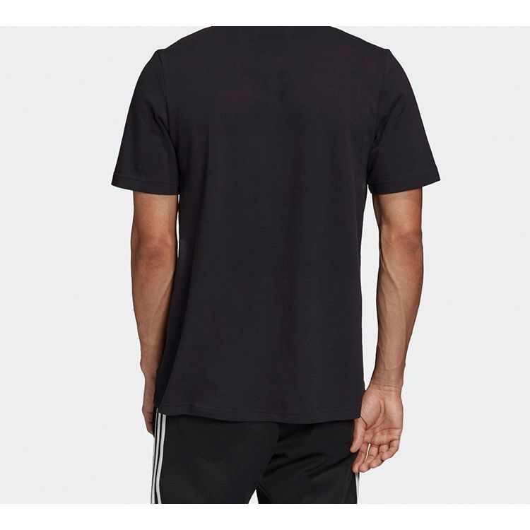 Adidas Originals Trefoil Casual Sports Short Sleeve Polo Men Tops Black GD2551