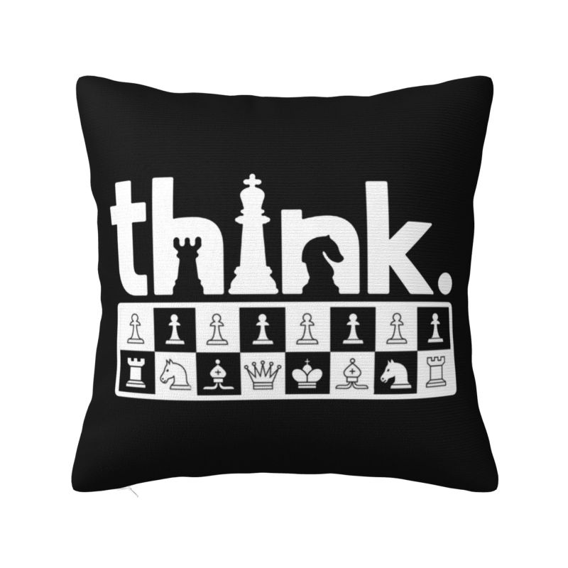 

Наволочки для подушек для игры в шахматы Custom Power Play, шахматная фигура для любителей шахмат, бархатная современная подушка для автомобиля, дивана 30x30cm 12x12in