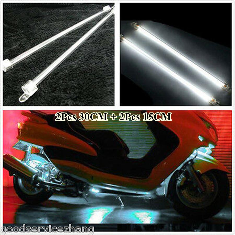 

4Pcs Car White Undercar Underbody Neon Lights CCFL Cold Cathode Tube 6 + 12