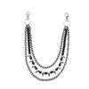 Hip Hop Metal Waist Chain With Multilayer Beads For Men And Women Summer Fashion