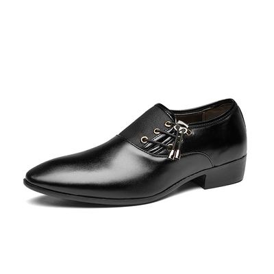 New Large Size Leather Shoes Men's Business Formal Shoes Versatile Wedding Shoes Soft Black Casual Shoes