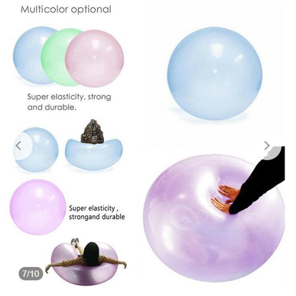 1PC- Bubble Ball For Summer Vocation On Beach Kids Children Outdoor Soft Air Water Filled Bubble Ball Blow Up Balloon Toy Fun Pa