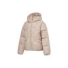 Li Ning Sports Life Collection FW23 Down Jacket Women's Light Glazed Brown Unisex AYMT110-2