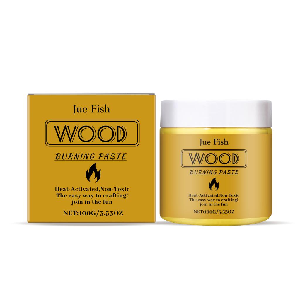 JUE-FISH Holzbrand-Gel Schnelltrocknend Holzhandwerk Malerei Basteln Zeichnen DIY Holzhandwerk Holz Hitzeaktivierte Paste