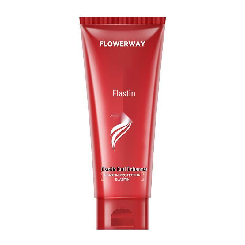 FLOWERWAY Curl Enhancer Cream: Smooths, Volumizes, and Holds for Permed Hair.