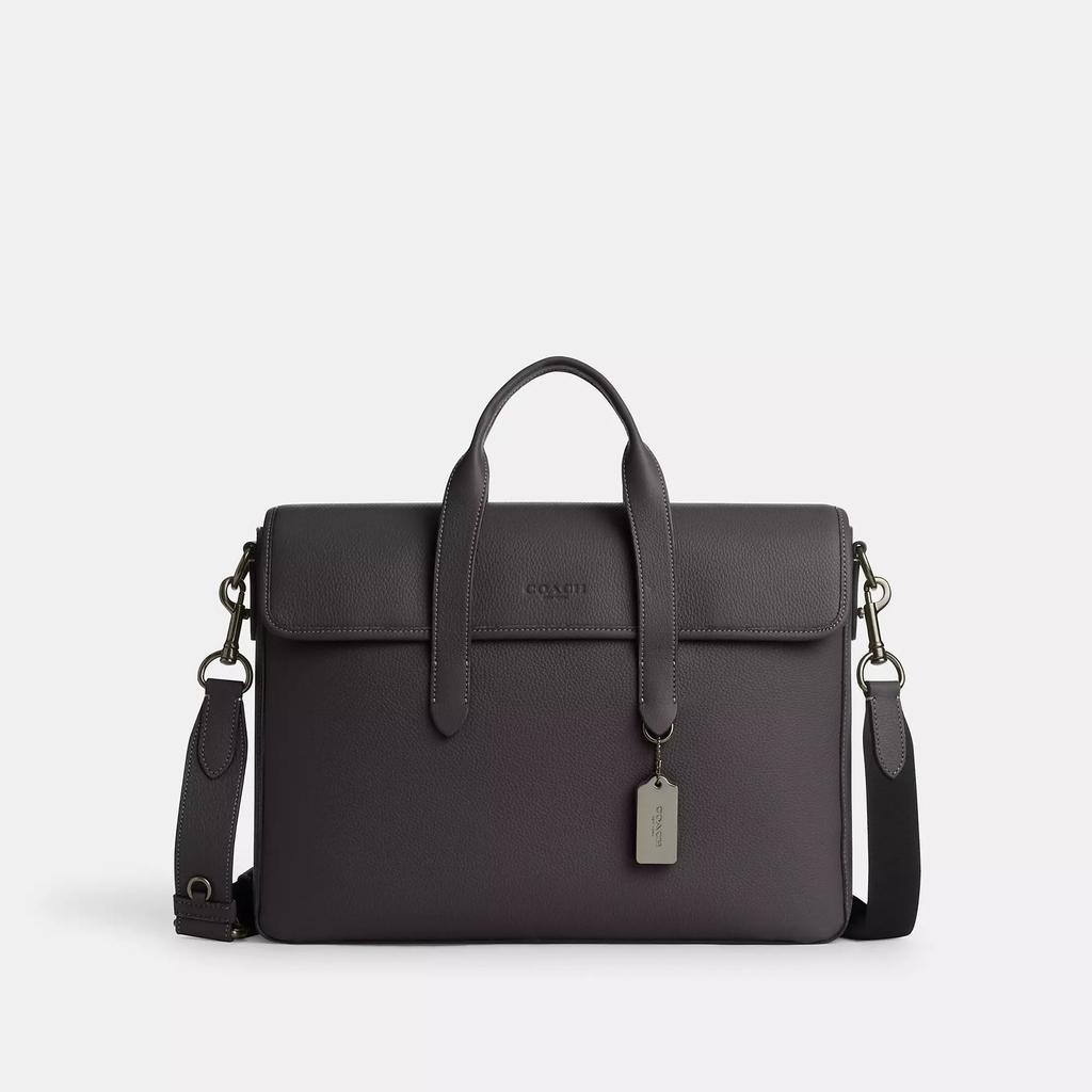 Coach Sullivan Portfolio Brief Gunmetal Black