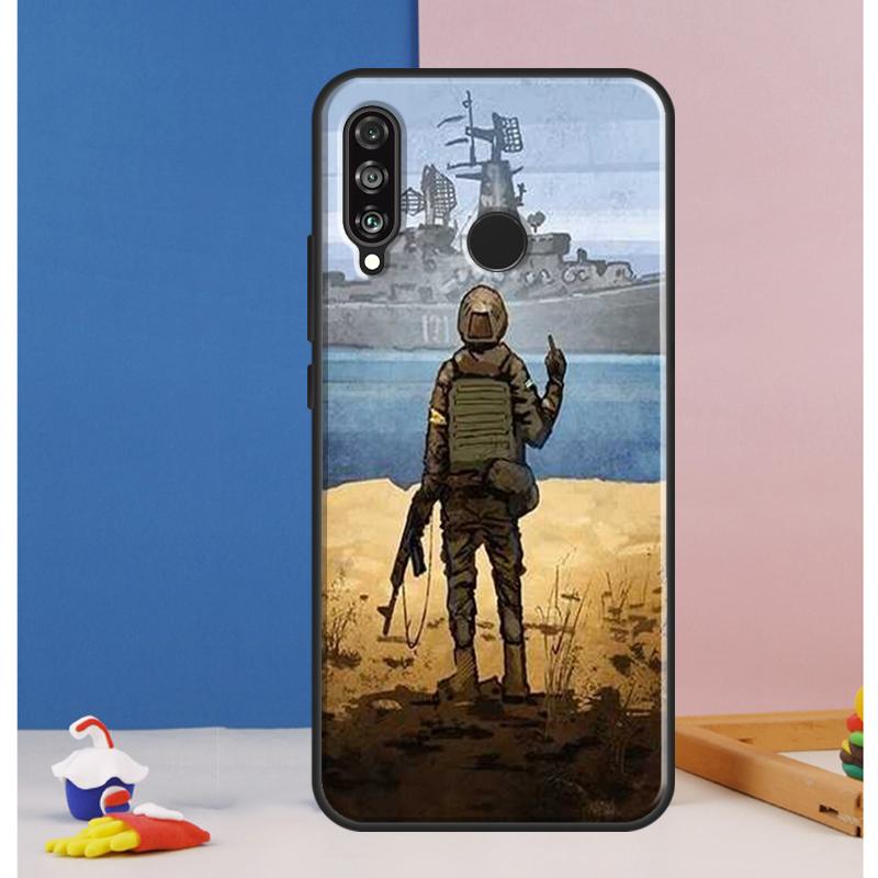 Ukraine Flag For Huawei Nova 12s 12i 11i 5T Y90 Y70 Y60 Y61 Y91 Y72 9 10 SE P60 Pro P20 P30 P40 Lite Case