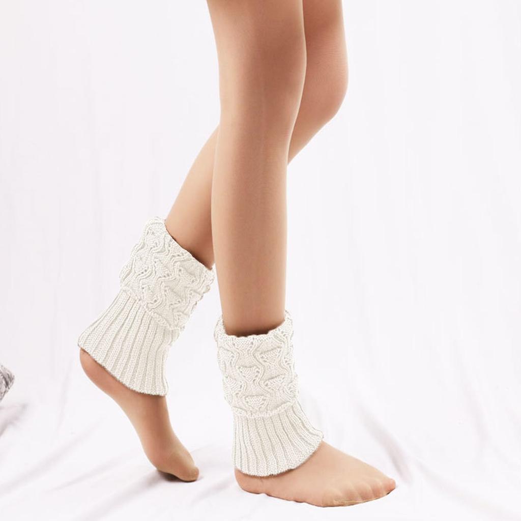 Women's Winter Turn-over Short Small Fish Mouth Foot Cover Hollow Knitted Wool Socks