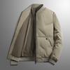 Men's Windproof Cotton Baseball Jacket - Warm, Thickened, Casual Sportswear for Autumn/Winter