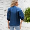 TIFICY Women's Fashion Casual Summer Spring Solid Color Print Short Sleeve O-Neck Blouses & Shirts
